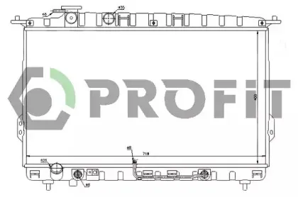 PR 1807A2 PROFIT Радиатор, охлаждение двигателя